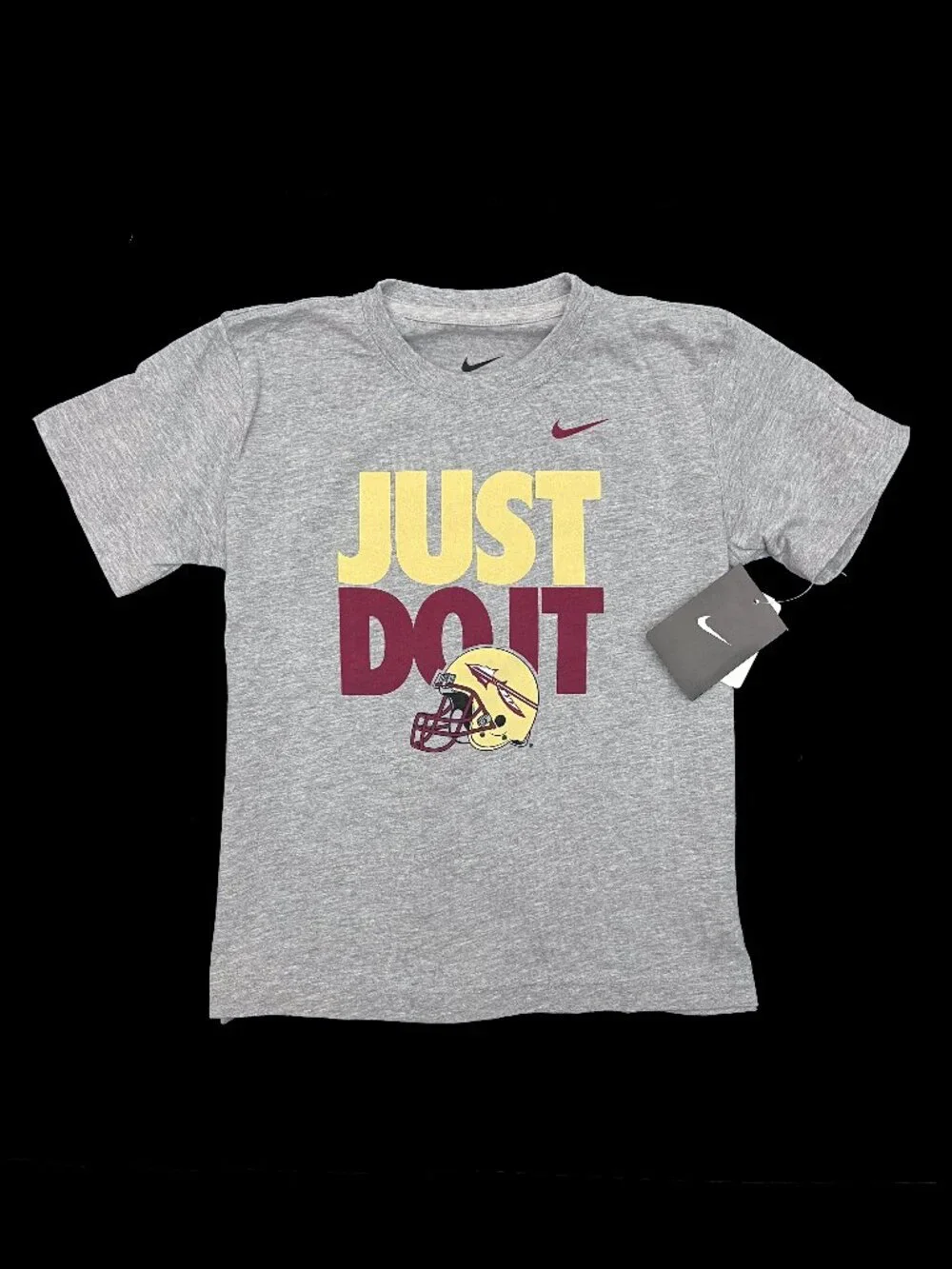 Nike NEW NWT FSU Florida State Seminoles Just Do It T-Shirt Boys 7